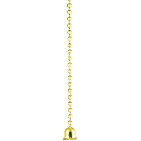 1' #6 Brass Ball Chain with Bell