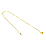 1' #6 Brass Ball Chain with Bell