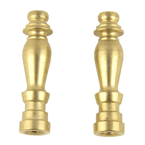 2 Pack 1-1/2" Brass Finials