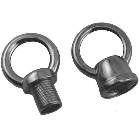 2 Pack 1/8 IPS 3/4" Satin Nickel Male/Female Loops