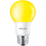 Philips 463257 LED 8-Watt A19 Yellow Non-Dimmable Bulb, Bug Light