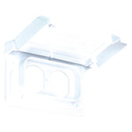 Horizontal White Weatherproof Duplex Receptacle Cover