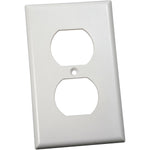 10 Pack White Duplex Receptacle Plates