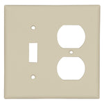 Ivory 1-Toggle/1-Duplex Switch/Receptacle Plate