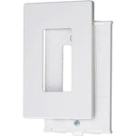 White 1-Gang Decorator Screwless Wall Plate