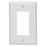 Large White Plastic 1-Gang Decoratora Wall Plate