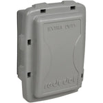 Red Dot 1-Gang Extra Duty Non-Metallic While-In-Use Weatherproof Horizontal/Vertical Receptacle Cover with Wasp Guard - Grey 2 1