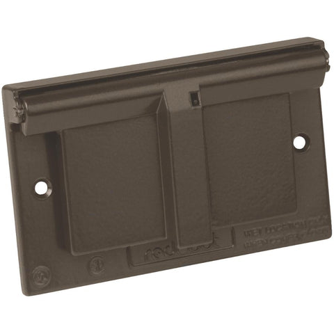 1 Gang Weatherproof GFCI Bronze Receptacle Cover