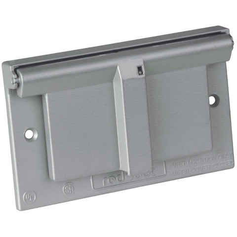 1 Gang Weatherproof GFCI Silver Receptacle Cover