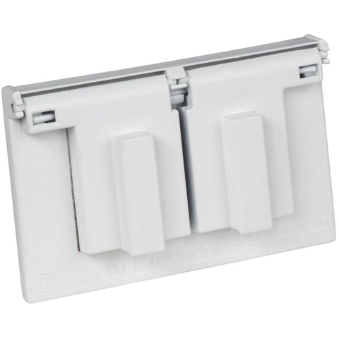 1 Gang Weatherproof White Receptacle Cover