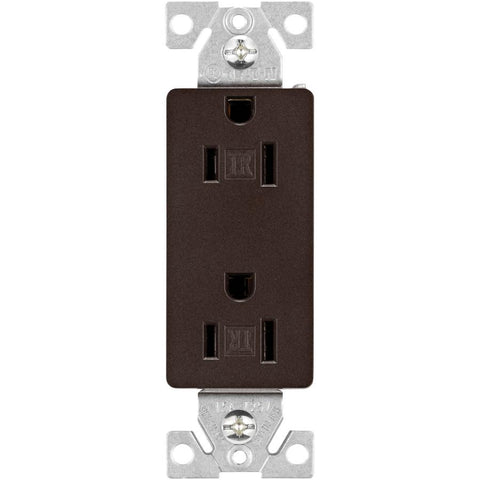 EATON TR1107RB-SP-L Designer Duplex Receptacle, Oil Rubbed Bronze