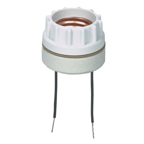 EATON 609-BOX Arrow Hart Keyless Lamp Holder, 660 W, Medium, Porcelain, White