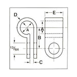 12 Pack 1/2" Plastic Cable Clamps