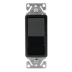 Single Pole Decorator Black Light Switch