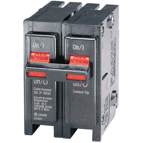 Eaton BR220 20 Amp Double Pole Circuit Breaker