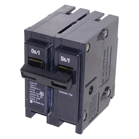 Eaton Corporation BR260 Double Pole Interchangeable Circuit Breaker, 120/240V, 60-Amp
