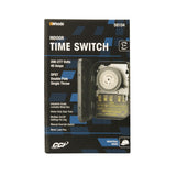 Woods 59104 Indoor 208-277-Volt 40-Amp 24-Hour DPST Mechanical Time Switch with Metal Box