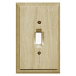 Traditional Unfinished Wood Wallplate, 4-411 (Toggle 4-411T)