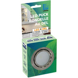 Liteline Corporation UCP-LED1-MN LED Puck Light, 12V, Matte Nickel