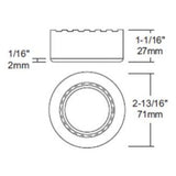 Liteline Corporation UCP-LED1-MN LED Puck Light, 12V, Matte Nickel