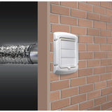 Dundas Jafine BLH4WZW Vent Hood, 4", White