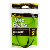 Style 2 Vacuum Cleaner Belt for Bissell and Singer - 2 Pack