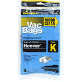 Style K Hoover Vacuum Cleaner Bag - Microfiltration, 3 Pack