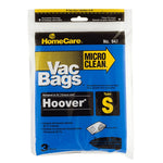 Type S Hoover Canister Vacuum Cleaner Bag - Microfiltration, 3 Pack