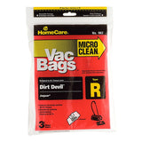 Type R Dirt Devil Canister Vacuum Cleaner Bag - Microfiltration, 3 Pack