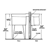 Mustee 27F Double Bowl Laundry Tub