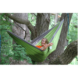 Vivere Parachute Nylon Double Hammock, Storm/Apple