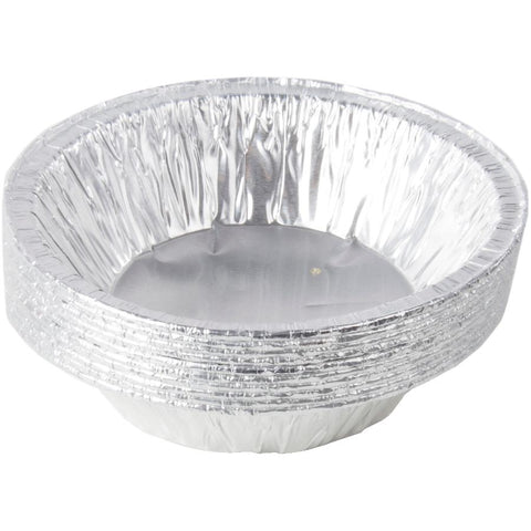 Round Foil Meat/Tart Pans - 4-3/8" x 1-3/16", 10 Pack