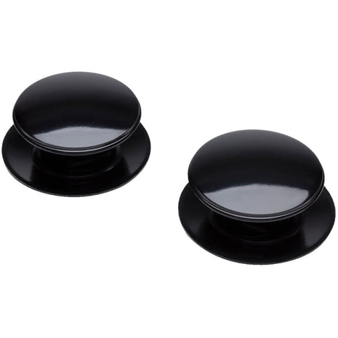 Multi-Use Replacement Pot Knobs - Black, 2 Pack