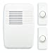 Heath Zenith SL-6167-C Heathco Sl-7367-02 Plug-in Wireless Doorbell Kit, 3 Tones, Plastic, 5-1/8 in H X 3-1/2 in W X 1-3/8 in D, White