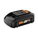 WORX WA3575 20V Lithium Ion Battery Pack 2.0 Amp hour Orange and Black