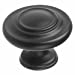 Richelieu Hardware - BP10734900 - Traditional Metal Knob - 1073 - Matte Black Finish