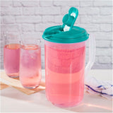 Plastic Beverage Pitcher with Lid - 1.89 L