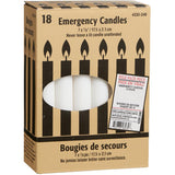 Emergency Wax Candles - 7", 18 Pack