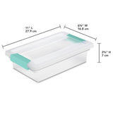 STERILITE 14076 Small Clip Box, Plain