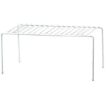 11" x 5.25" x 5" White Wire Cupboard Shelf