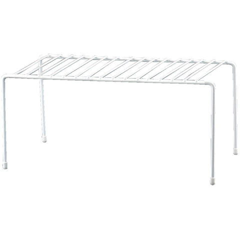 11" x 5.25" x 5" White Wire Cupboard Shelf