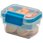 Starfrit 095450-006-0000 Easy Lunch 2-Tier Snack Container, Teal