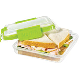 Starfrit 095451-006-0000 Easy Lunch Square Sandwich Container, Green