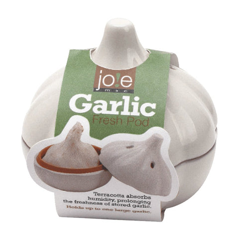 MSC International Terracotta Garlic Keeper, White