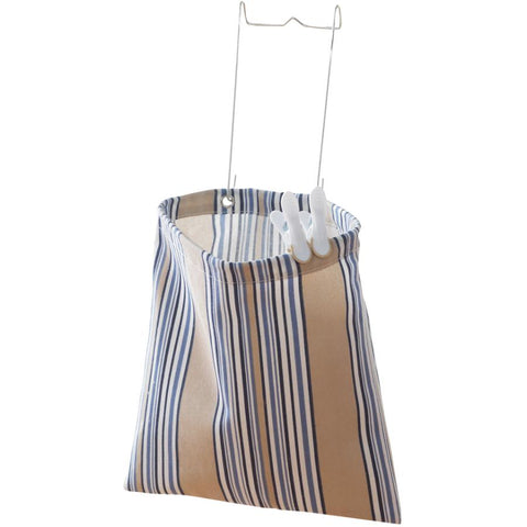 Hanging Canvas Clothespin Bag - 11" x 11.8"