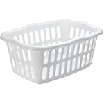 Sterilite Rectangle Laundry Basket, White