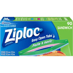 Ziploc Sandwich Bags, 90 Bags