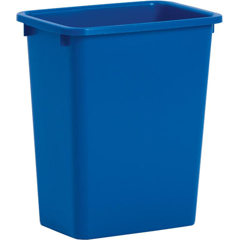 Heavy Duty Wastebasket - Blue, 13" x 9" x 15"