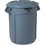 Rubbermaid Commercial RCP 8632-92 GRA Brute Container All-Inclusive, Round, Plastic, 32 gal, Gray