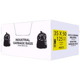 125 Pack 35 inch(s) x 50 inch(s) 1.0 Mil Blue Garbage Bags